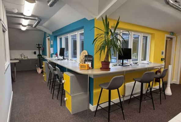 Picture shows the window desks at CHWH